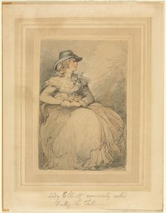 Lady Elliot, ofte kaldet Dolly den høje af Thomas Rowlandson
