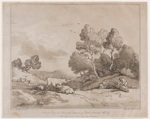 Landskab med figurer, der binder et bundt af træ, 21. maj 1789., 21. maj 1789. af Thomas Rowlandson
