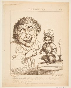 Latter Le Brun Travested, eller Caricatures of the Passions, 21. januar 1800. af Thomas Rowlandson