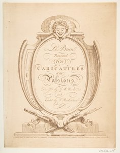 Le Brun Travested, eller karikaturer af passionerne, januar-februar 1800. af Thomas Rowlandson