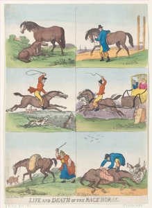 Væddeløbshestens liv og død, 25. september 1811., 25. september 1811. af Thomas Rowlandson