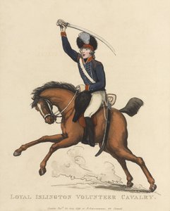 Loyal Islington Volunteer Cavalry, ca. 1799 (farvet akvatint) af Thomas Rowlandson