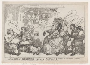 Madam spæk på sit lærred, 22. april 1784., 22. april 1784. af Thomas Rowlandson