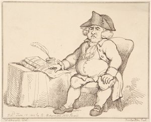 Man at Table af Thomas Rowlandson