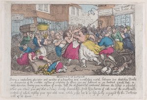 Miseries of London, 1807-08., 1807-08. af Thomas Rowlandson
