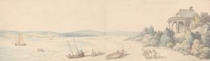 Mr. Drummonds sommerhus, East Cowes, Isle of Wight af Thomas Rowlandson