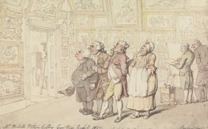 Mr. Michells billedgalleri, Grove House, Enfield 1817 af Thomas Rowlandson