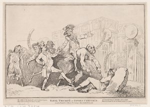 Naval Triumph eller Favors Confered, November 13, 1780., November 13, 1780. af Thomas Rowlandson