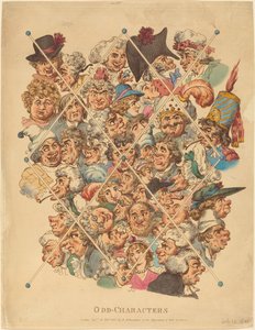 Ulige-karakterer af Thomas Rowlandson