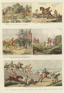 Gammeldags sportslige billeder af Thomas Rowlandson