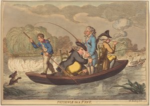 Tålmodighed i et punt af Thomas Rowlandson
