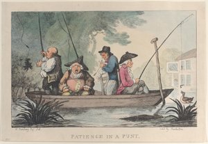Patience in a Punt, 1811., 1811. af Thomas Rowlandson