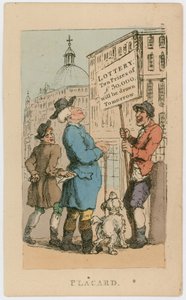 Plakat. Lotteri - to præmier på £30.000 trækkes i morgen af Thomas Rowlandson
