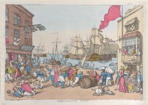 Portsmouth Point, 1814., 1814. af Thomas Rowlandson