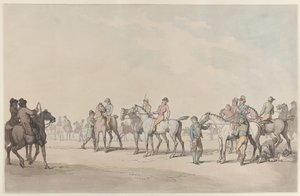 Forberedelse til løbet af Thomas Rowlandson