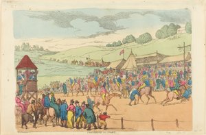 Forbereder til start af Thomas Rowlandson