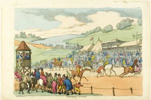 Forbereder til start af Thomas Rowlandson
