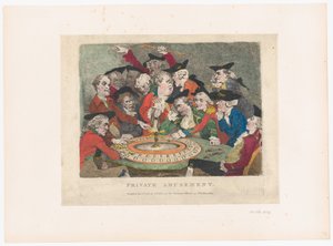 Privat Forlystelse, 1. Januar 1786., 1. Januar 1786. af Thomas Rowlandson