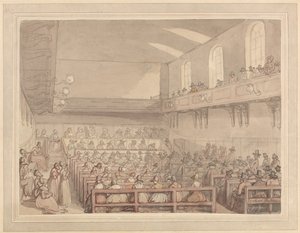 Kvækerforsamling af Thomas Rowlandson