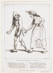 Stridende elskende, 2. januar 1797., 2. januar 1797. af Thomas Rowlandson