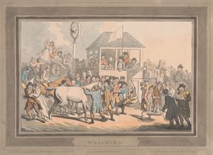 Racing [sæt med seks]:  2. Vejning af Thomas Rowlandson
