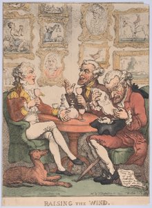 Raising the Wind, 1805-12., 1805-12. af Thomas Rowlandson