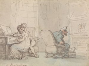 Refleksioner, eller musikundervisningen af Thomas Rowlandson