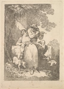 Hvile fra Labor på solrige dage, 1784-87. af Thomas Rowlandson