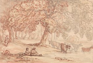 Richmond Park af Thomas Rowlandson