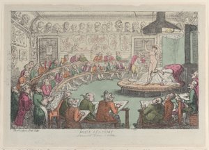 Royal Academy, Somerset House, London, 1801-11., 1801-11. af Thomas Rowlandson
