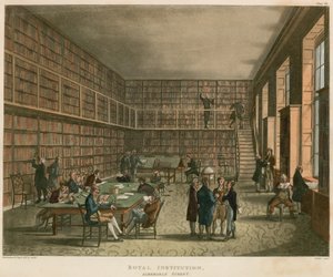 Royal Institution, Albemarle Street, London af Thomas Rowlandson