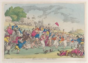 Landdistriktssport, Smock Racing, [1. oktober 1811], genoptryk., [1. oktober 1811], genoptryk. af Thomas Rowlandson