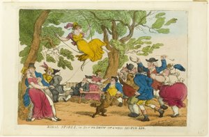Sport på landet, eller hvordan man viser et velformet ben af Thomas Rowlandson