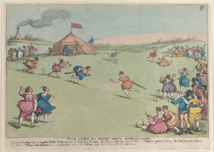Landdistriktssport eller en ekstraordinær cricketkamp, 10. oktober 1811., 10. oktober 1811. af Thomas Rowlandson