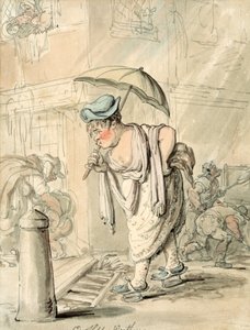 Trist sjusket vejr af Thomas Rowlandson