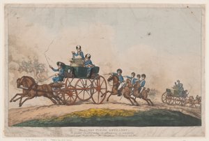 Sadlers flyvende artilleri af Thomas Rowlandson