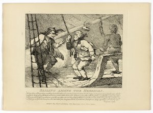 Sejlads blandt Hebriderne, fra Boswells Tour of the Hebrides af Thomas Rowlandson