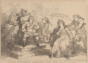 Skjult indflydelse styrer det nye parlament af Thomas Rowlandson