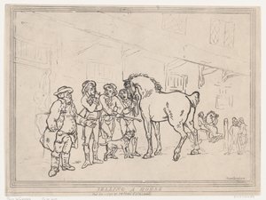 Sælger en hest, 1. december 1791., 1. december 1791. af Thomas Rowlandson