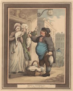 Sæt med otte (2): Cries of London af Thomas Rowlandson