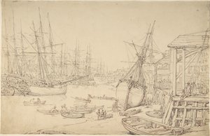 Skibsværft, Greenwich af Thomas Rowlandson