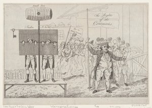 Sir Cecil Wray in the Pilory, 7. maj 1784., 7. maj 1784. af Thomas Rowlandson