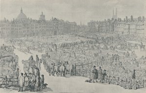 Smithfield Market, 1810, 1920 af Thomas Rowlandson