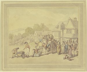 Soldater ved en kro af Thomas Rowlandson
