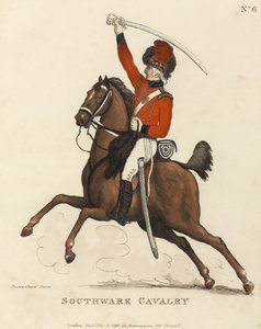 Southwark kavaleri, ca. 1799 (farvet akvatint) af Thomas Rowlandson