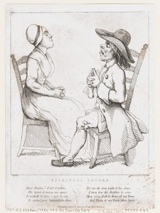Åndelige elskere, 2. januar 1797., 2. januar 1797. af Thomas Rowlandson