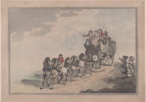 Scenecoach og Seks, 1786-93., 1786-93. af Thomas Rowlandson