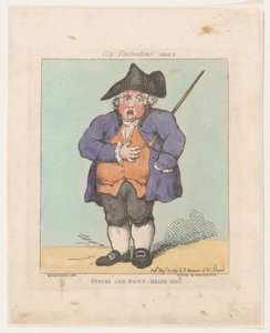 Aktierne er nede- Heigh-Ho!!, 10. august 1799., 10. august 1799. af Thomas Rowlandson