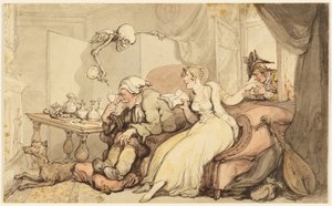 Studie til The Honeymoon af Thomas Rowlandson