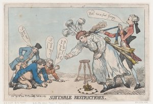 Passende restriktioner, 28. januar 1789., 28. januar 1789. af Thomas Rowlandson